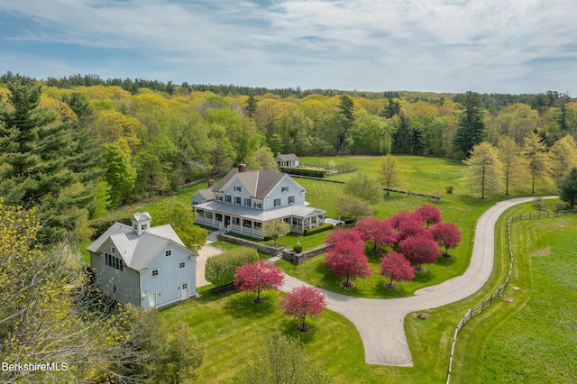 258 Sandisfield Rd, New Marlborough, MA 01230 - view of subject property featuring a heavily wooded area