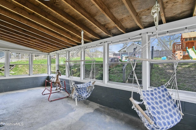 view of sunroom / solarium