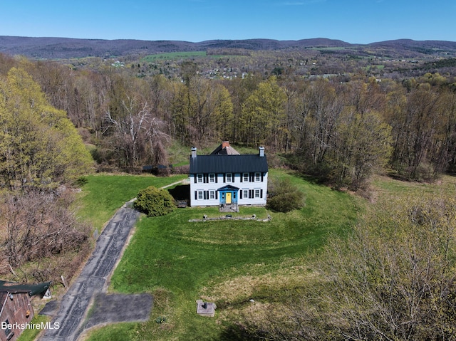 332 W Rd, Adams, MA 01220 - aerial overview of property's location with a forest