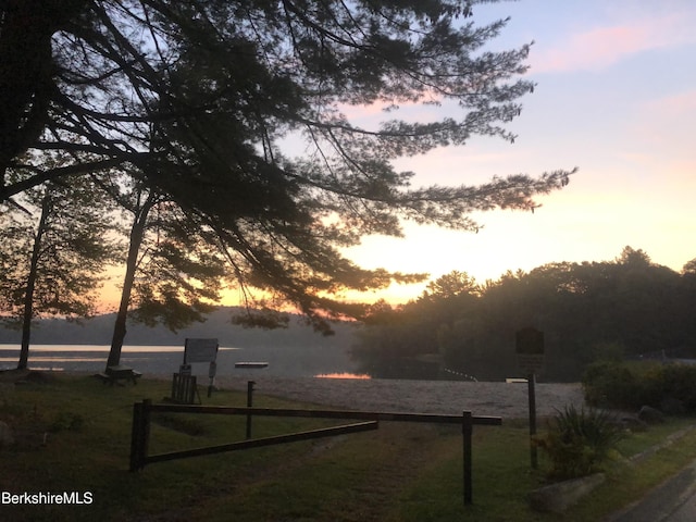 78 Slope Rd, Tolland, MA 01034 - view of yard at dusk