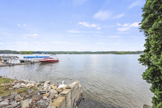 7 Chicopee St, Lanesborough, MA 01237 - water view with a floating dock