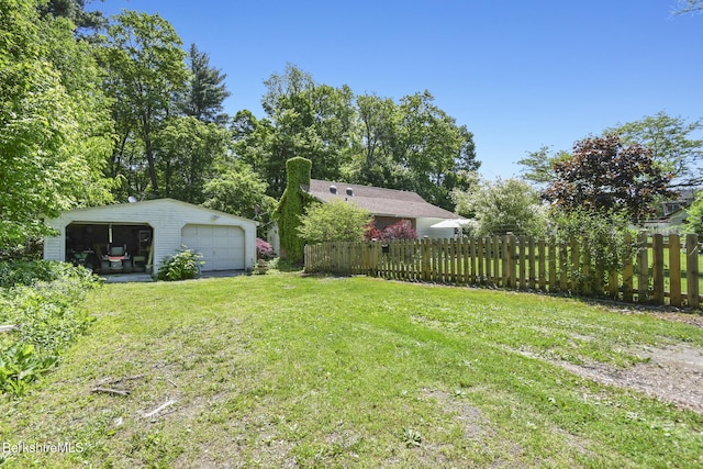 20 E Dugway Rd, Lenox, MA 01240 - view of yard featuring a detached garage and an outdoor structure
