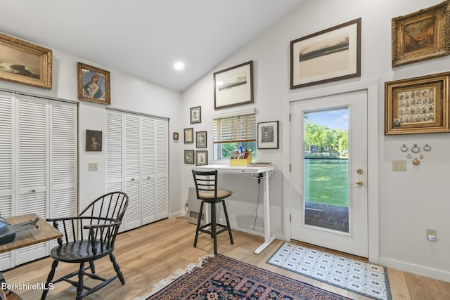 20 E Dugway Rd, Lenox, MA 01240 - office space with light wood-style flooring and high vaulted ceiling