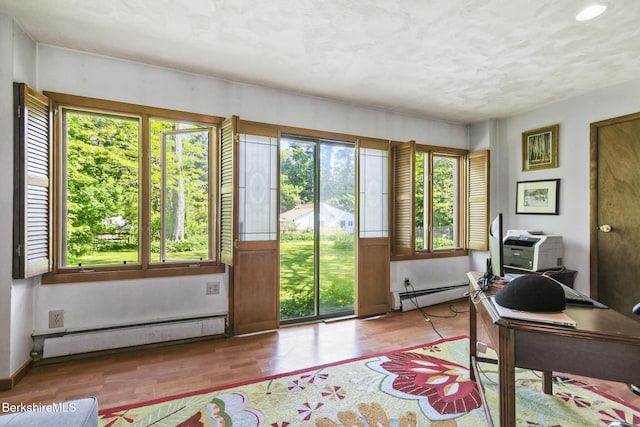 20 E Dugway Rd, Lenox, MA 01240 - home office featuring healthy amount of natural light, baseboard heating, and wood finished floors