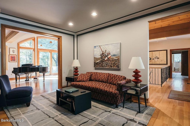 116 Brush Hill Rd, Great Barrington, MA 01230 - living area featuring wood finished floors and recessed lighting