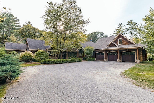 116 Brush Hill Rd, Great Barrington, MA 01230 - view of front of property with driveway and stone siding
