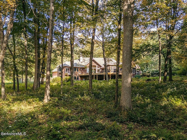 116 Brush Hill Rd, Great Barrington, MA 01230 - back of property featuring a wooden deck