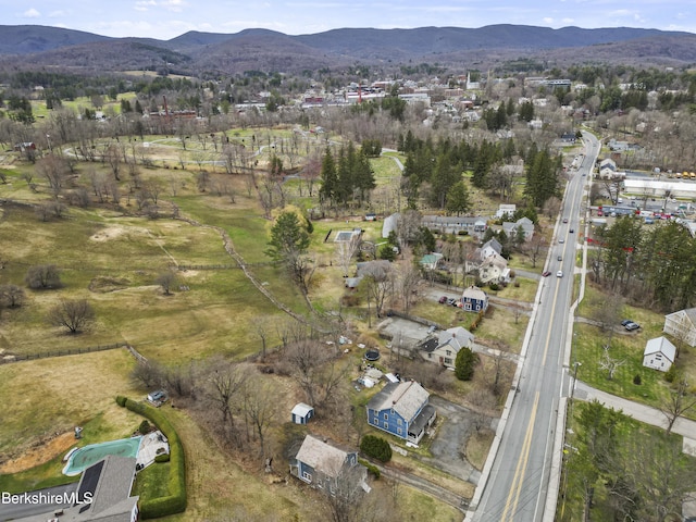 495 Main St, Williamstown, MA 01267 - birds eye view of property with a mountain view