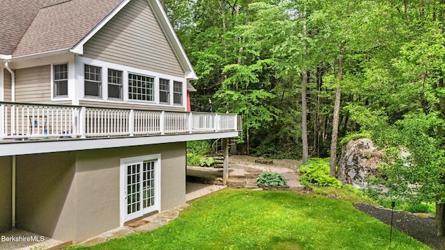 2017 Monterey Rd, Otis, MA 01253 - view of grassy yard with a deck