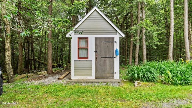 2017 Monterey Rd, Otis, MA 01253 - view of shed with a wooded view