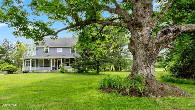 119 Egremont Plain Rd, Egremont, MA 01230 - view of front of property with a porch and a front yard