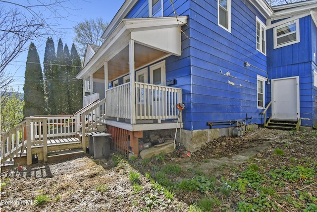 view of side of property