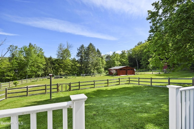 288 Johnson Rd, Dalton, MA 01226 - view of yard featuring a rural view and an outbuilding