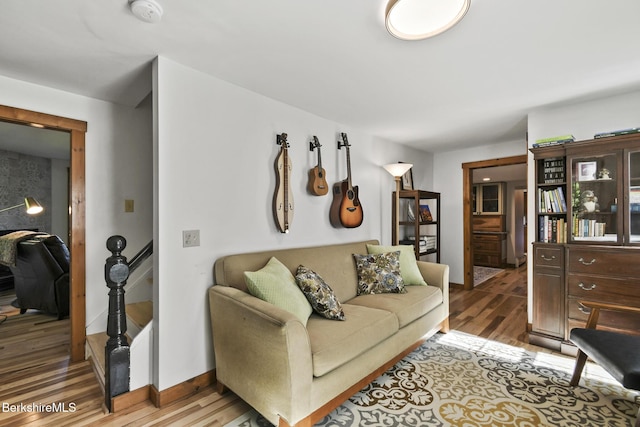 288 Johnson Rd, Dalton, MA 01226 - living room with light wood-type flooring and baseboards