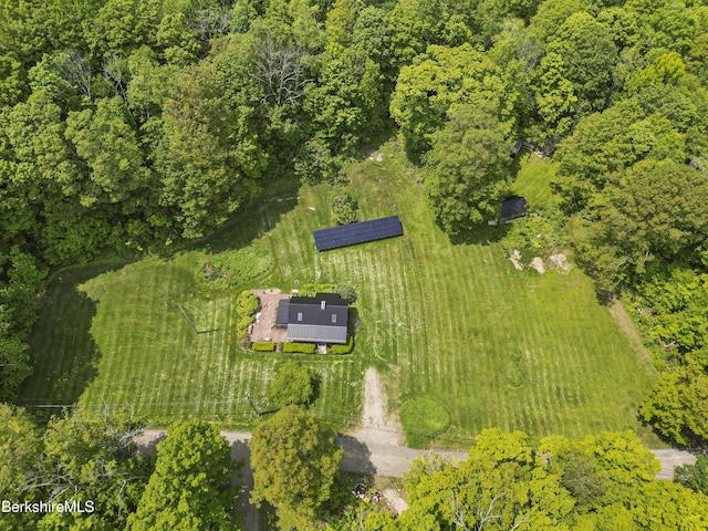 40 Silver St, Lanesborough, MA 01237 - aerial overview of property's location featuring a heavily wooded area