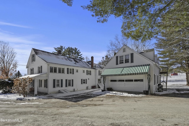 view of property with a garage