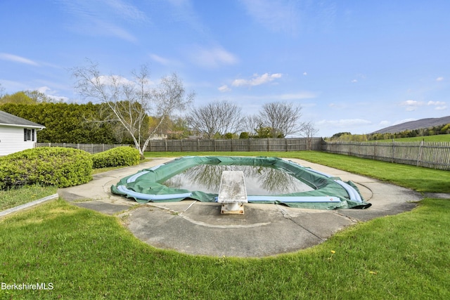 75 E Rd, Adams, MA 01220 - view of swimming pool with a lawn, a fenced in pool, and a fenced backyard