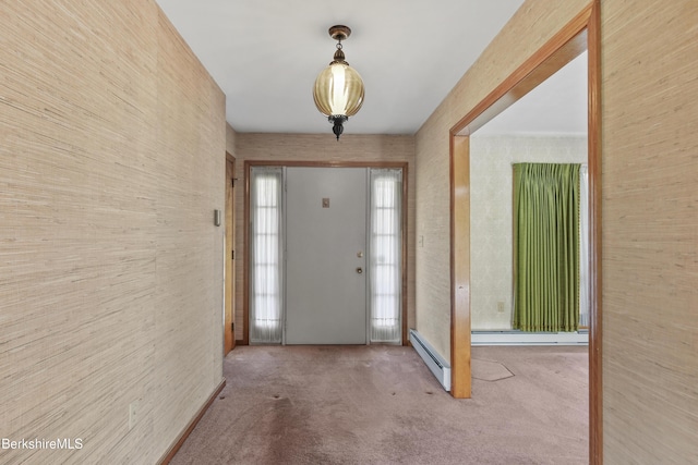 75 E Rd, Adams, MA 01220 - carpeted entryway featuring baseboard heating