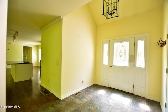 232 Harrington Rd, Otis, MA 01253 - entrance foyer with baseboards