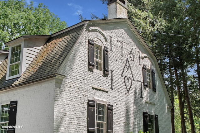 25 Sheffield Rd, Egremont, MA 01230 - view of side of property with a chimney