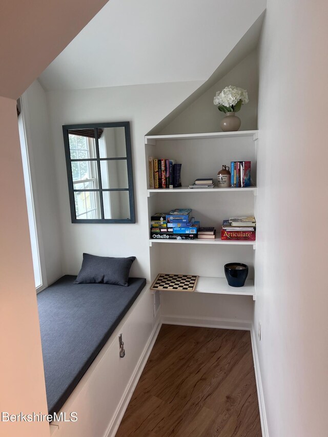 interior space featuring dark hardwood / wood-style flooring