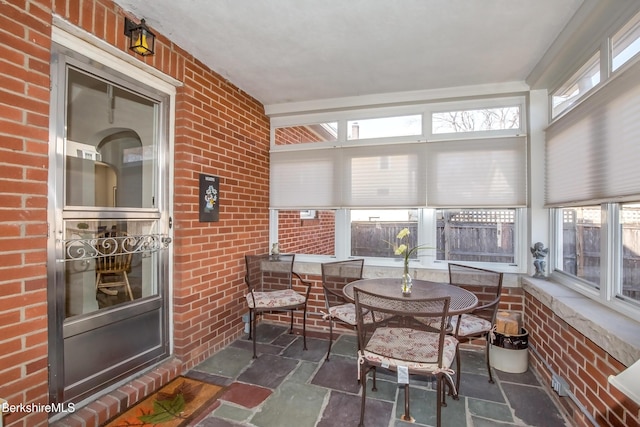 view of sunroom / solarium
