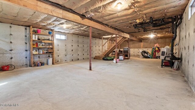 15 Elk Dr, Lee, MA 01238 - below grade area featuring stairs