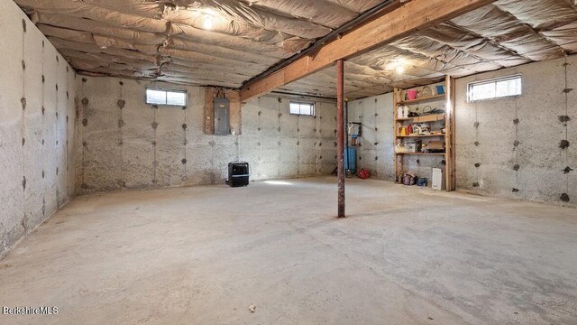 15 Elk Dr, Lee, MA 01238 - basement with electric panel