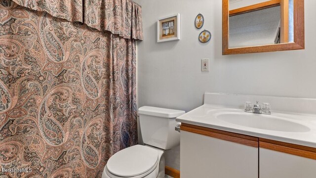 15 Elk Dr, Lee, MA 01238 - full bath featuring vanity, toilet, and curtained shower