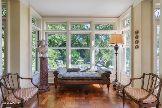 sunroom featuring a wealth of natural light