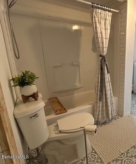 31 Richmond Ln, Adams, MA 01220 - bathroom featuring shower / bathtub combination with curtain and tile patterned flooring