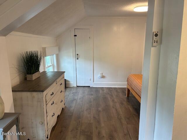 31 Richmond Ln, Adams, MA 01220 - additional living space with dark wood finished floors and lofted ceiling