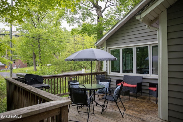 10 Elm Rd, Richmond, MA 01254 - deck with outdoor dining space and grilling area