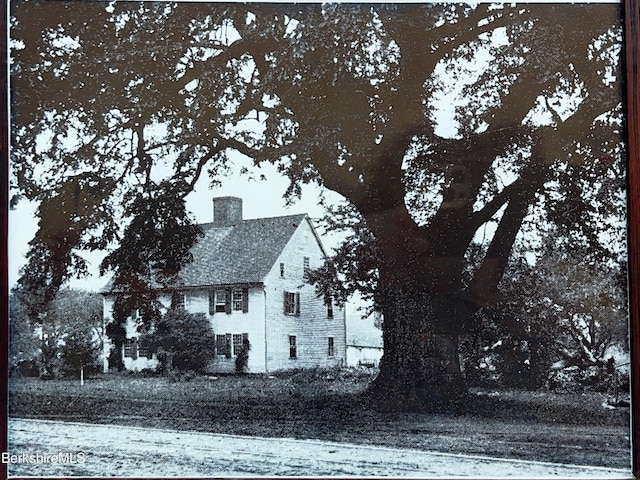 view of snow covered exterior