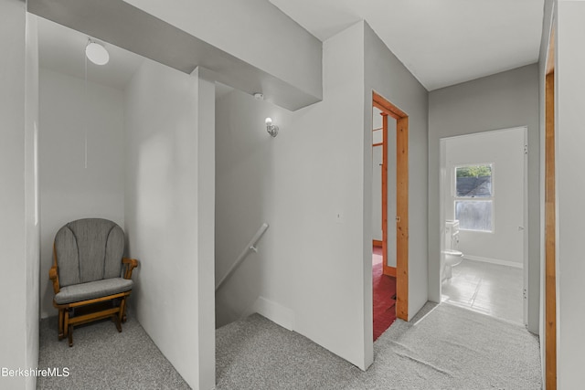 450 E Main St, North Adams, MA 01247 - hallway featuring an upstairs landing and carpet flooring