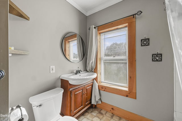450 E Main St, North Adams, MA 01247 - bathroom with vanity and crown molding