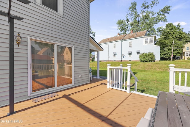 450 E Main St, North Adams, MA 01247 - wooden terrace featuring a yard