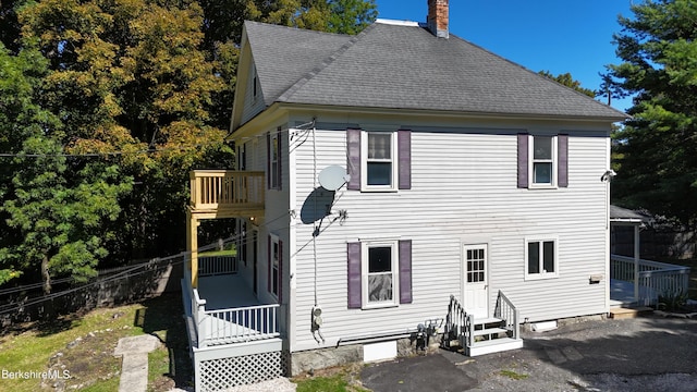 view of rear view of house