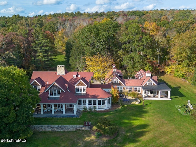 birds eye view of property