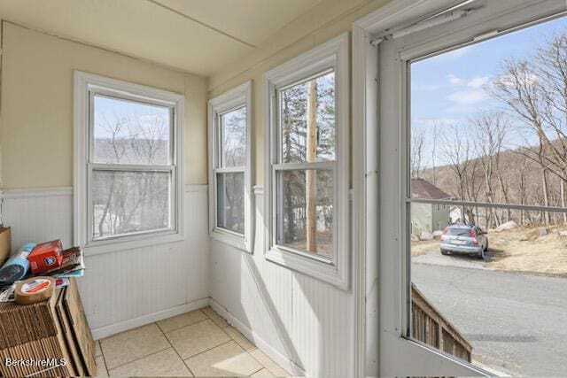 view of sunroom