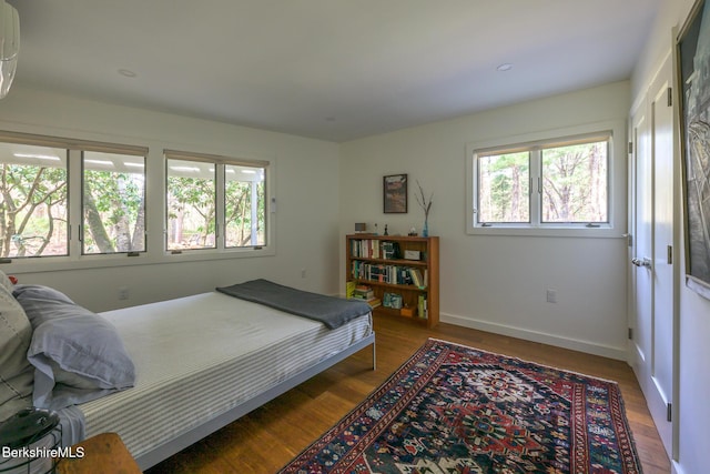 812 Canaan Southfield Rd, New Marlborough, MA 01259 - bedroom featuring multiple windows, wood finished floors, and baseboards