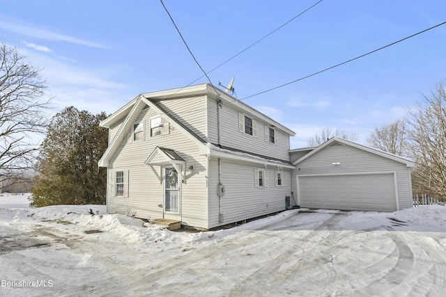 view of front of house with an attached garage