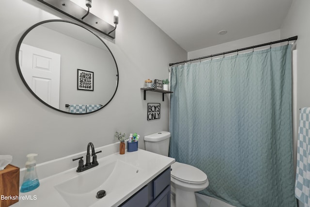 679 Middle Pownal Rd, Pownal, VT 05261 - bathroom featuring vanity, tile patterned flooring, and a shower with shower curtain