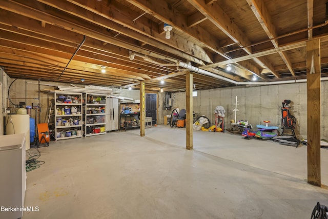 679 Middle Pownal Rd, Pownal, VT 05261 - unfinished below grade area with a water softener