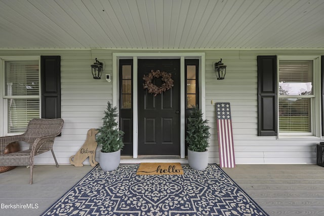 679 Middle Pownal Rd, Pownal, VT 05261 - doorway to property featuring a porch