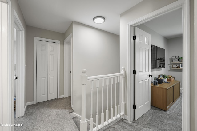 679 Middle Pownal Rd, Pownal, VT 05261 - corridor featuring an upstairs landing and carpet floors
