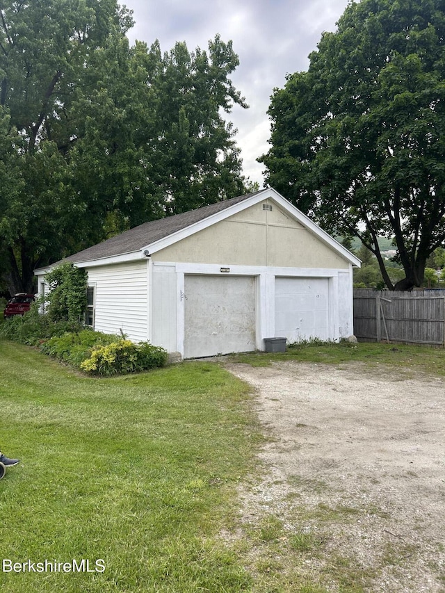 18 Crotteau St, Adams, MA 01220 - detached garage with driveway