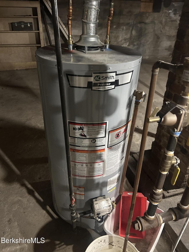 18 Crotteau St, Adams, MA 01220 - utility room with water heater