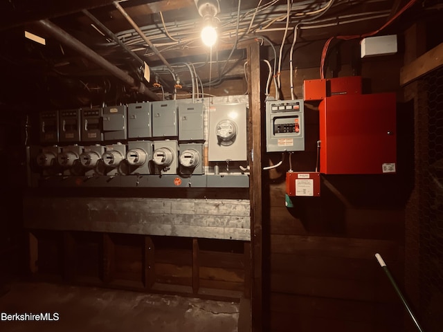 utility room with electric panel