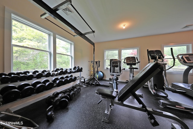458 Monterey Rd, Great Barrington, MA 01230 - workout area featuring plenty of natural light